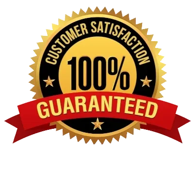 100% customer satisfaction guaranteed