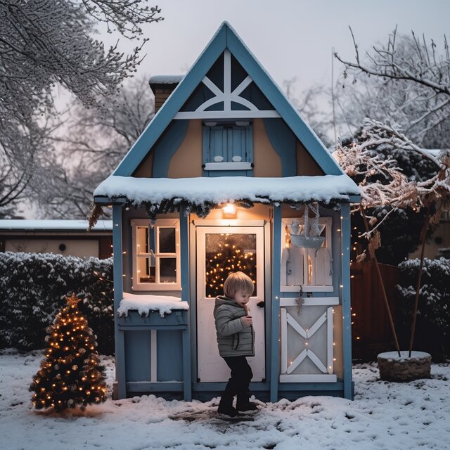 What can you do with a playhouse in the winter