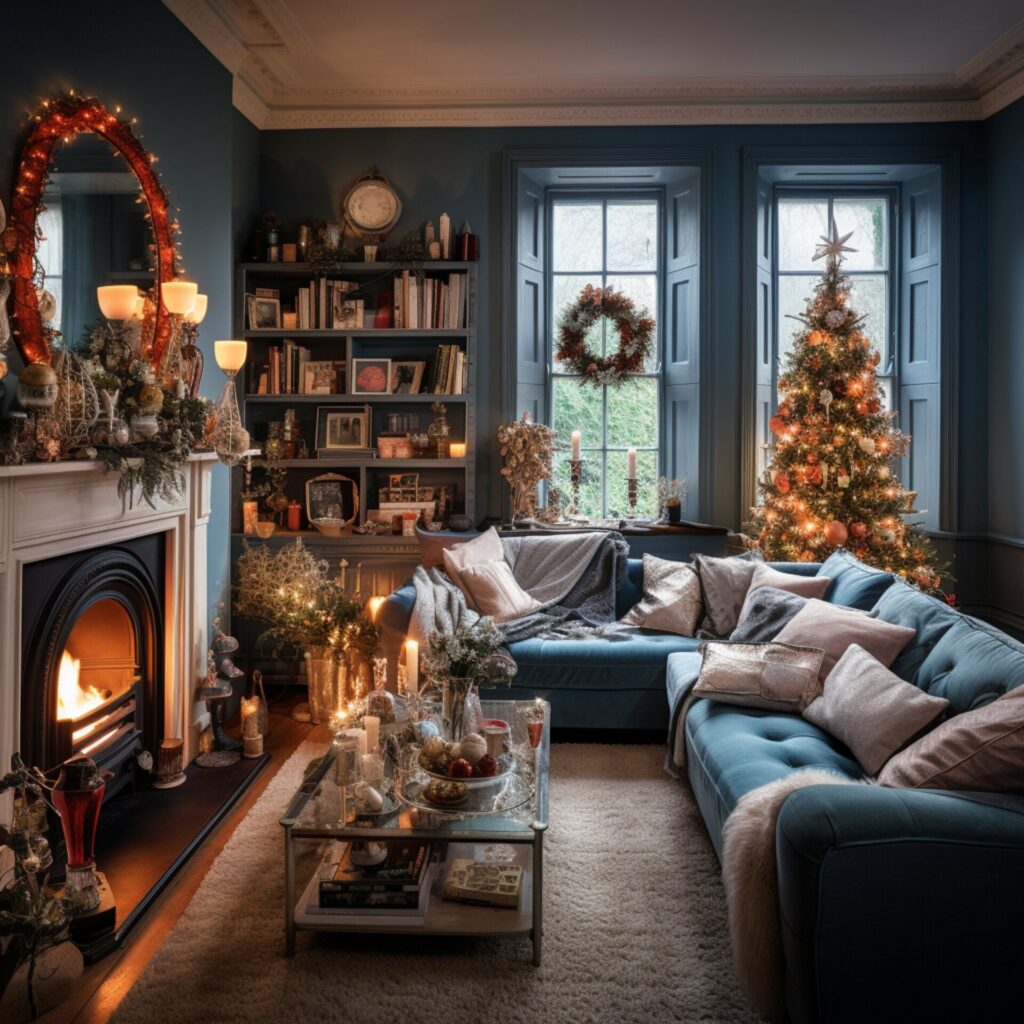 Interior of a dublin home decor for Christmas Go All Out for Gloss 