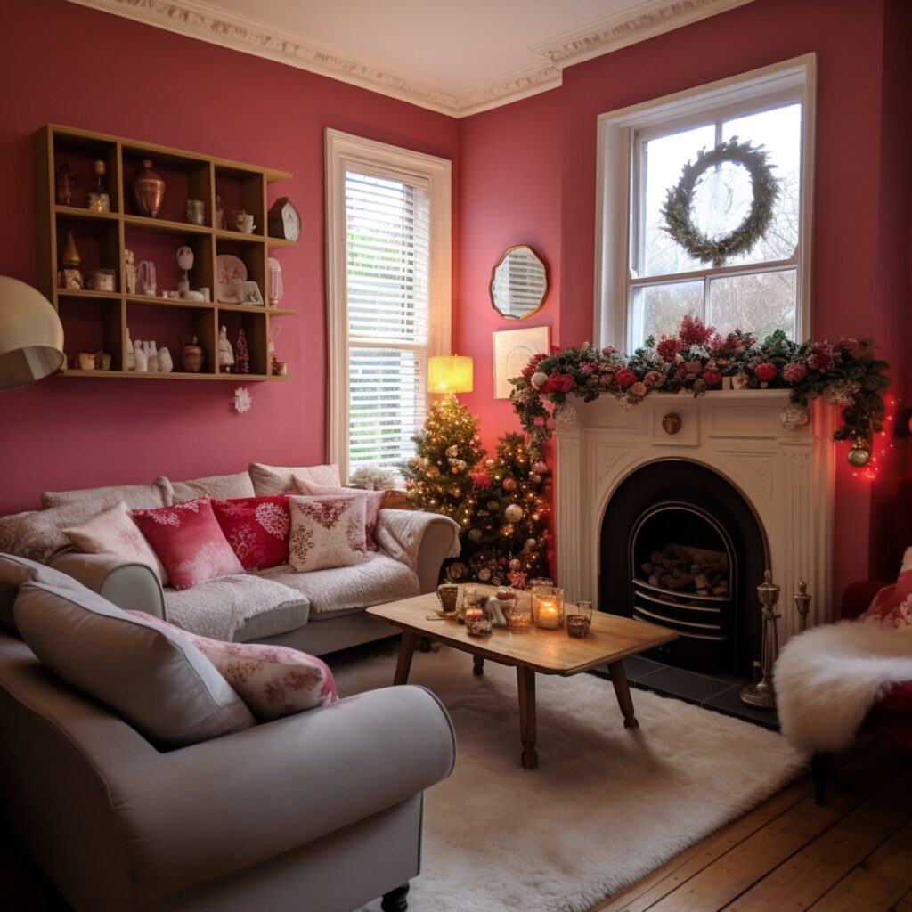 Reds with Pink Undertones: Christmas Decor in a Dublin Home