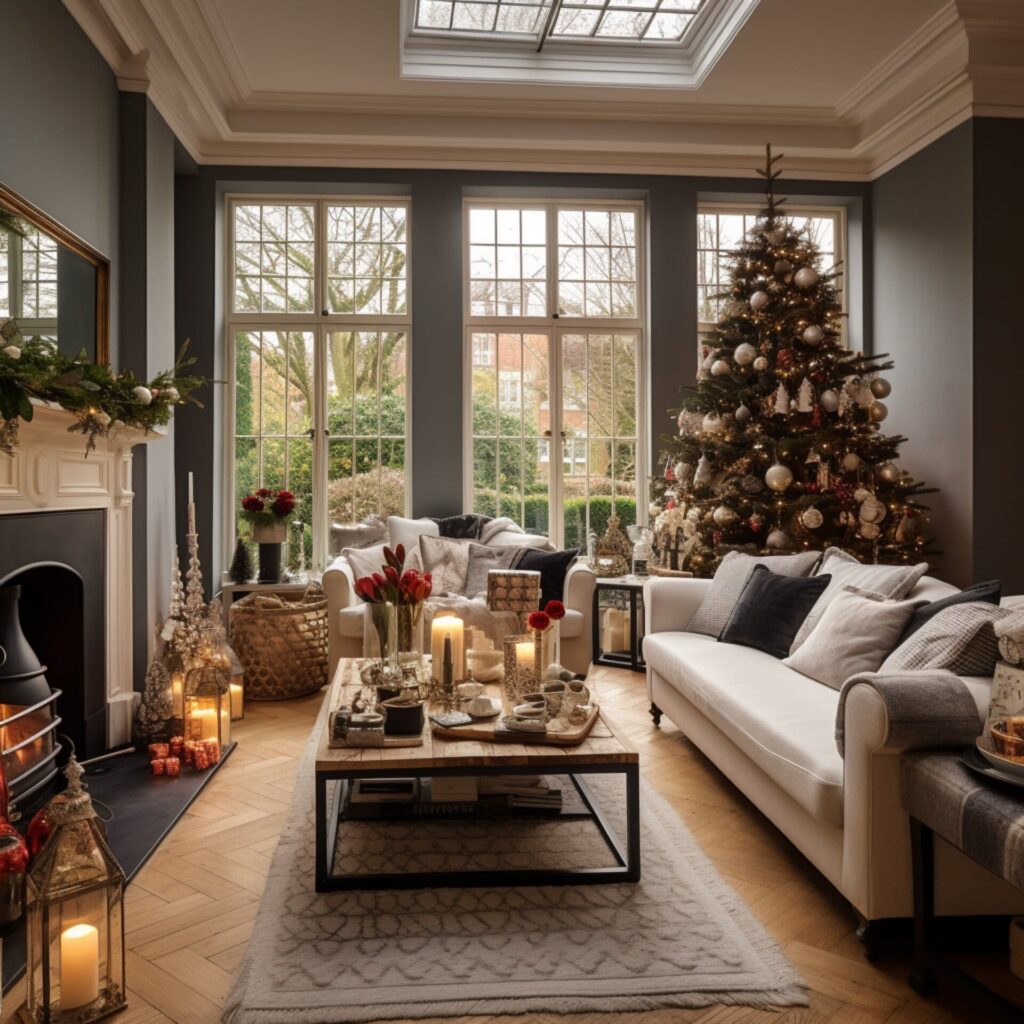 Stylish Christmas Decor: Interior of a Dublin Home