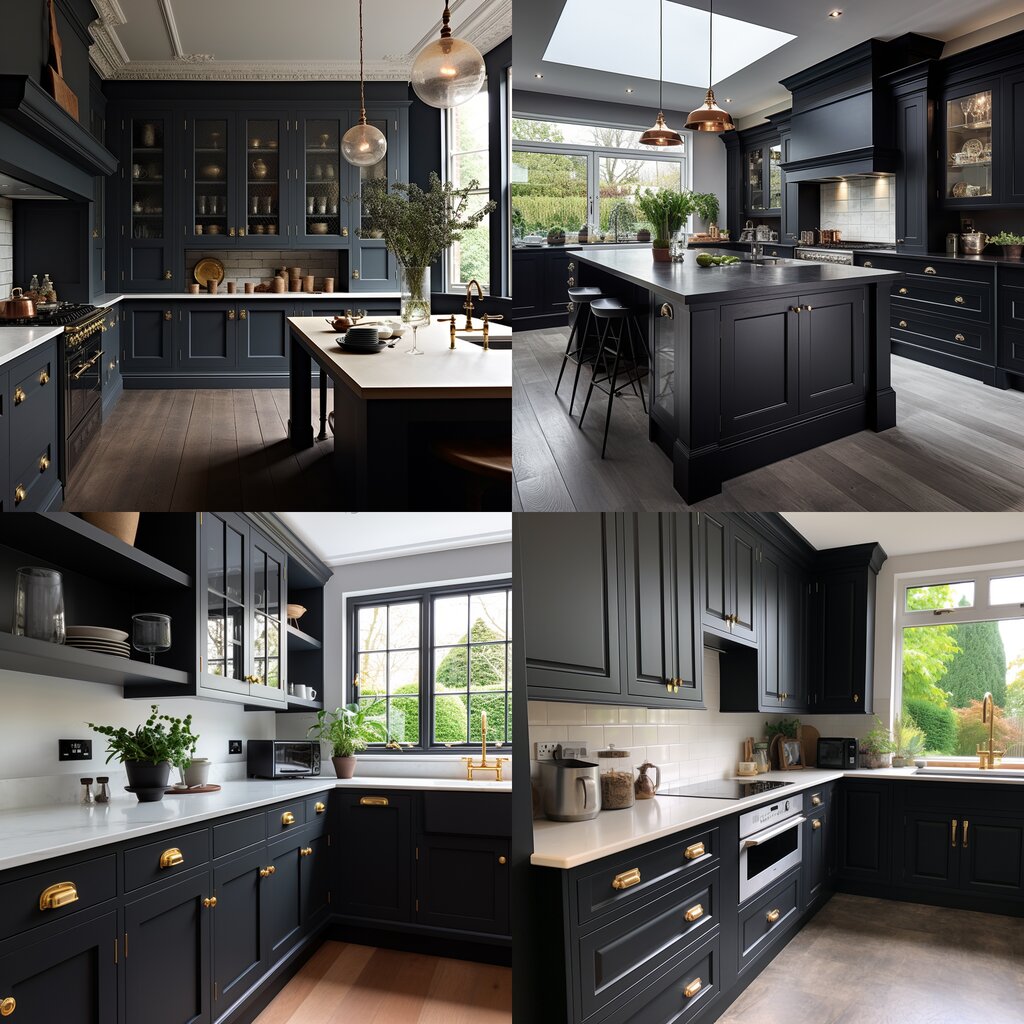 The Finest Kitchen Cabinet Paint Black color in Dublin